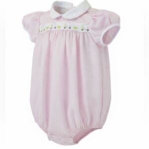 Lullaby Set Pink Golf Baby Romper with White Collar Sz 3M